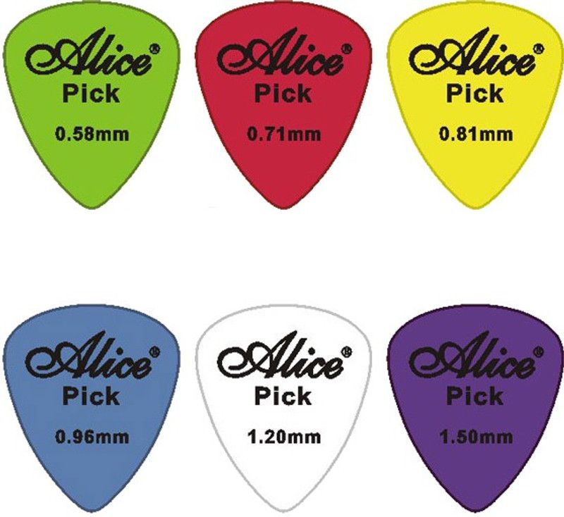 ALICE Matte Clear Guitar Pick  (Pack of 6)