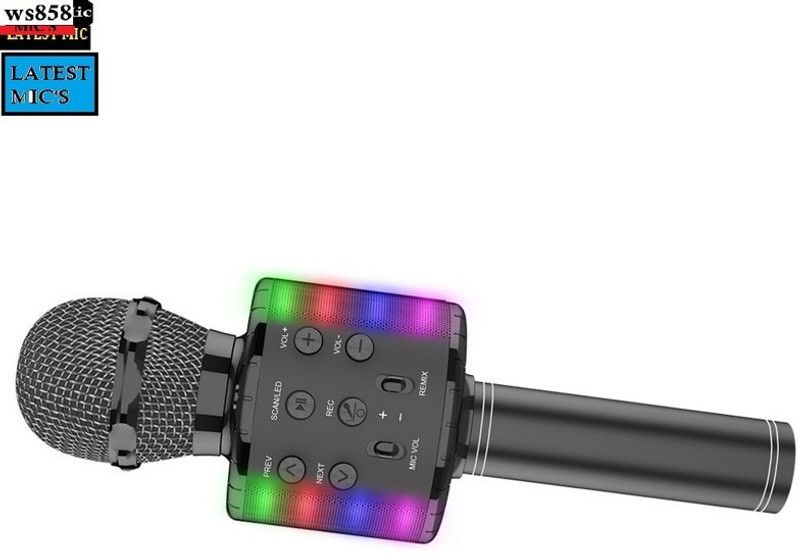 Bashaam S509 ULTRA WS858WIRLESS Handheld MIC& SPEAKER COLOR MAY VARY (PACK OF 1) Microphone