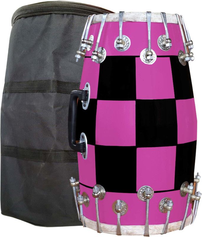 RAM musical 1P1C1K-N1B1B 5455 Nut & Bolts Dholak  (Multicolor)