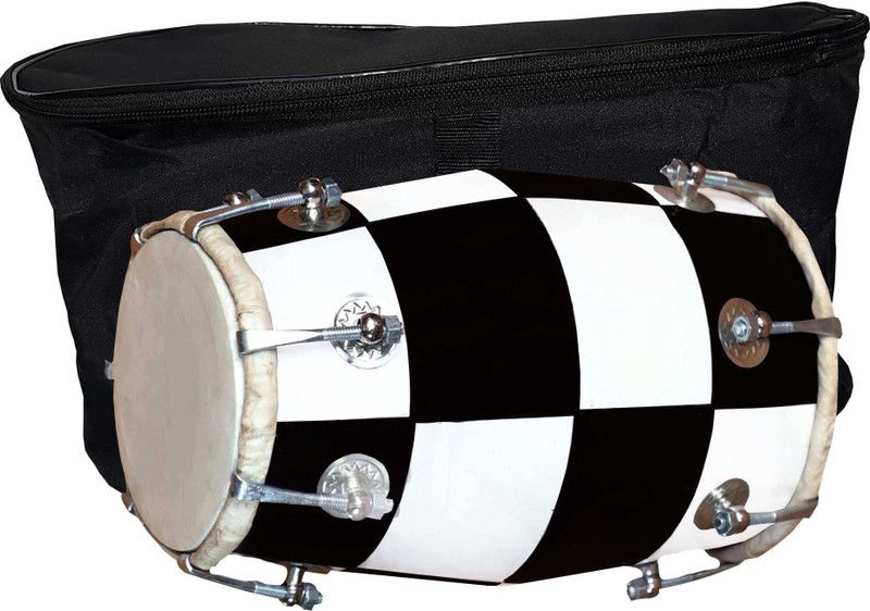 RAM musical GT- WC-2102 Nut & Bolts Dholak  (White)