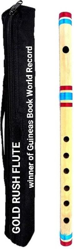 Gold Rush C Natural Medium Scale Professional Right Hand Flute (Bansuri) 19.5 Inch Bamboo Flute  (48 cm)