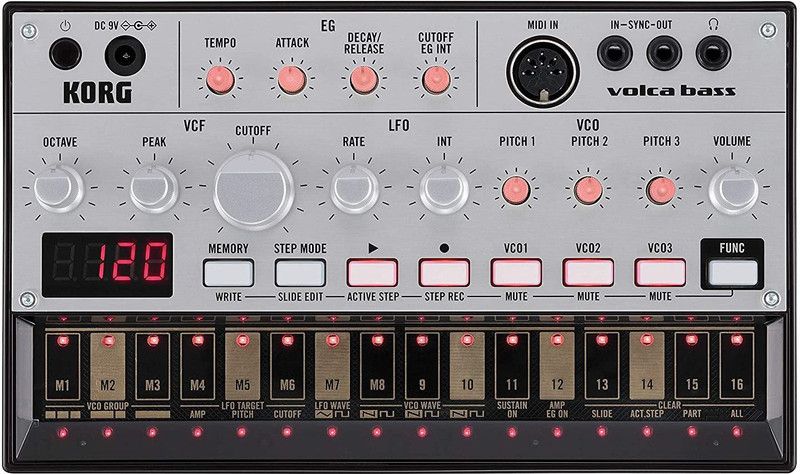 KORG B00CAKQCHS VOLCABASS - Analog Bass Machine Analog Arranger Keyboard  (25 Keys)