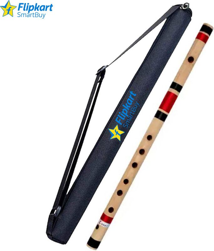 Flipkart SmartBuy C Sharp Medium Right Hand Bansuri 7 Holes 18.5 inches Natural Flute Bamboo Flute  (48.5 cm)