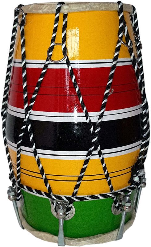 RAM musical Half set Baby Dholak Nut & Bolts Dholak  (Multicolor)