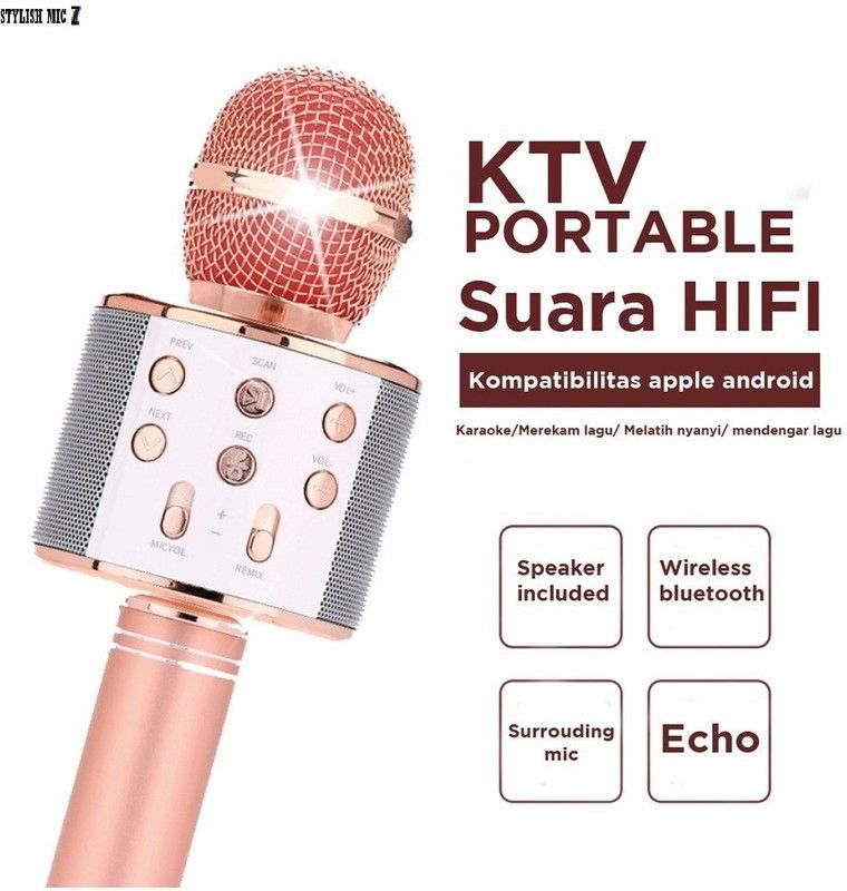 Bashaam R918 pro Bluetooth Microphone MicColor may vary (pack of 1) Microphone