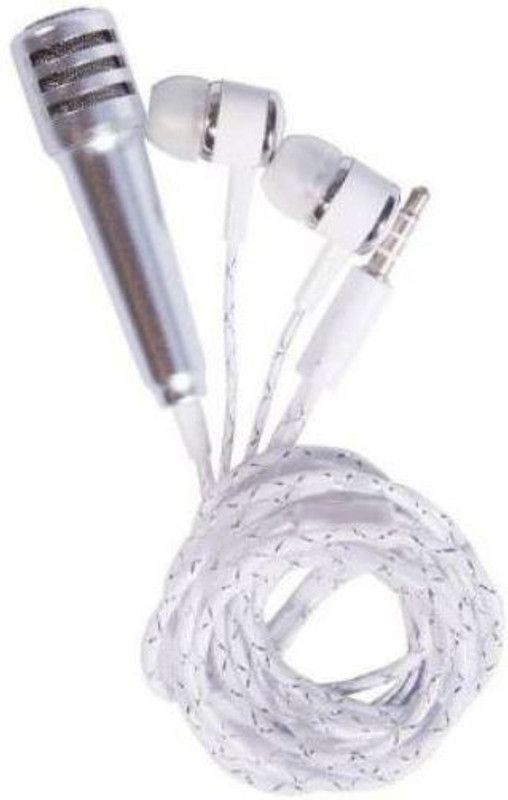 GUGGU HZQ_432J_ Karaoke Singing Microphone Metal Sing Mic for Phone, for Computer, for PC Audio Cable with Stereo Earphone Compatible with all smart & IOS devices Microphone
