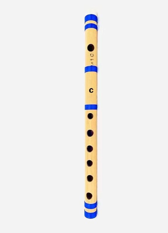 Gold Rush C Tune Scale Medium Six Holes Beginners Bansuri Well Tune 13 inch Size Bamboo Flute  (35 cm)