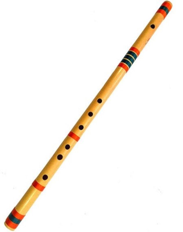 Gold Rush E Natural Base Professional Scale Right Hand Flute (Bansuri) 30.5 inch Size Bamboo Flute  (78 cm)