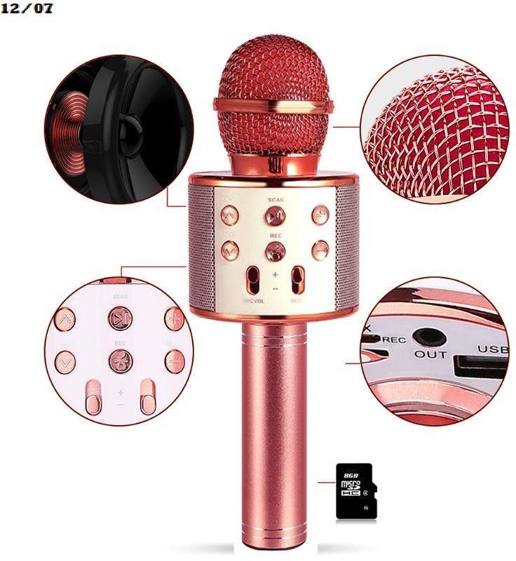 jorugo BG856 plus Bluetooth Karaoke MicColor may vary (pack of 1) Microphone