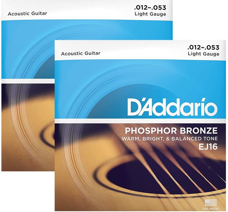 D'ADDARIO Acoustic EJ16-2D Guitar String  (Pack of 2, 6 Strings)