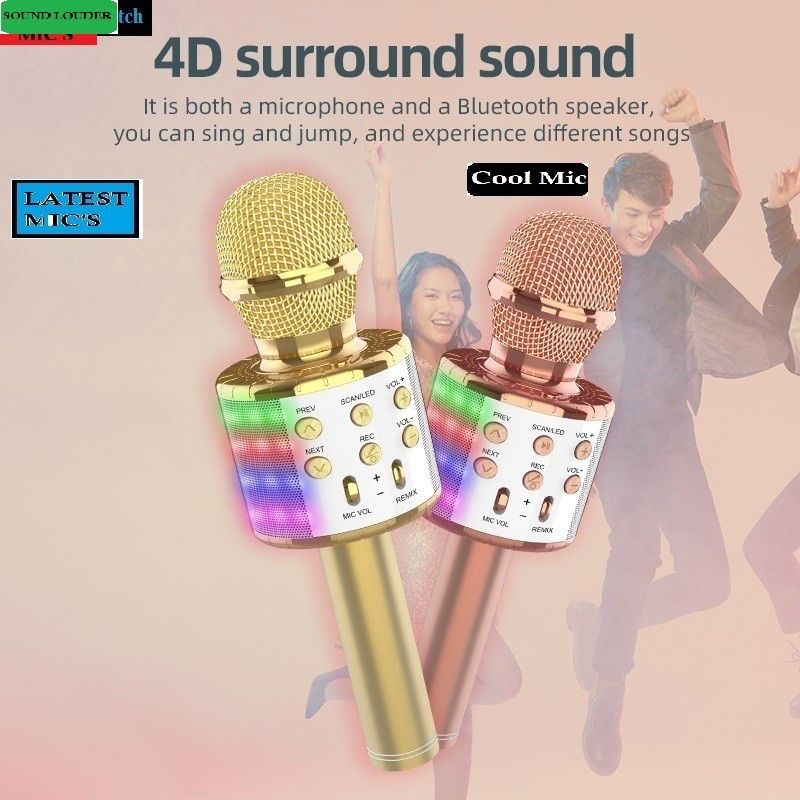 Bashaam S2009 ULTRA WS858WIRLESS Handheld MIC& SPEAKER COLOR MAY VARY (PACK OF 1) Microphone