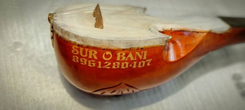 SUR O BANI Dotara Made by toon Wood, 5 string, use for lokogiti Archtop Guitar Tonewood Tonewood  (Multicolor)