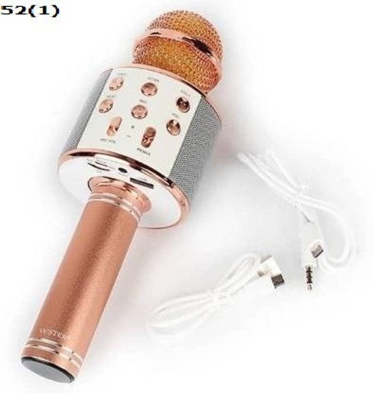 Jocoto AR601(WS858) LATEST WIRLESS Handheld MIC& SPEAKERCOLOR MAY VARY(PACK OF 1) Microphone