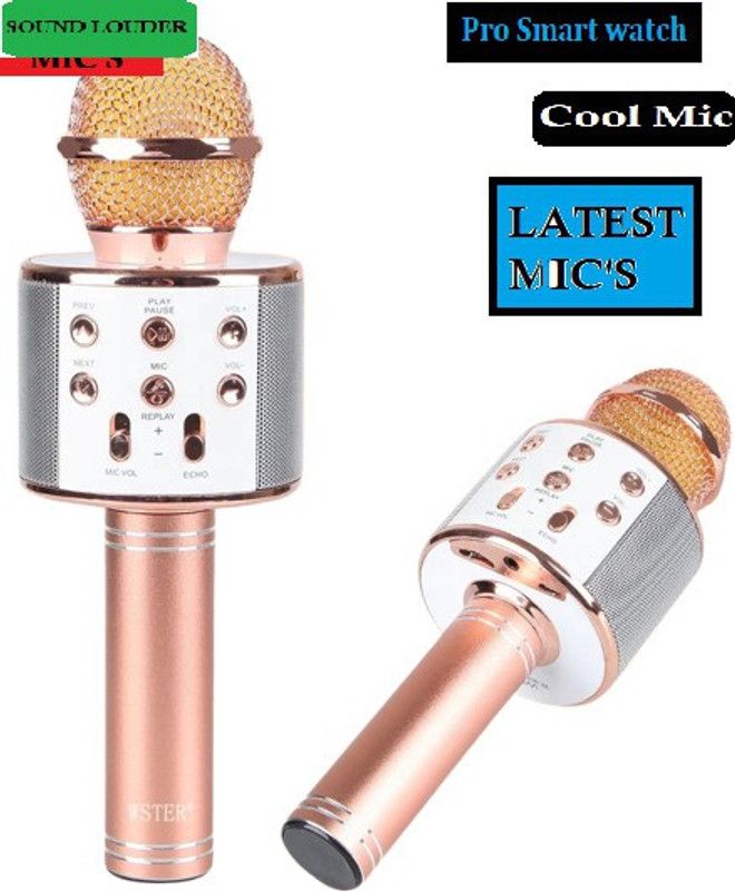 Bashaam S2712 ADVANCE WS858MICROPHONE Handheld MIC& SPEAKER COLOR MAY VARY (PACK OF 1) Microphone