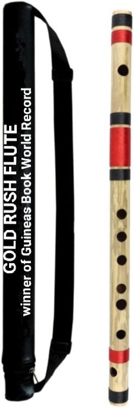 Gold Rush C Sharp Medium Scale Professional Right Hand Flute (Bansuri) 18.5 inch Bamboo Flute  (45 cm)