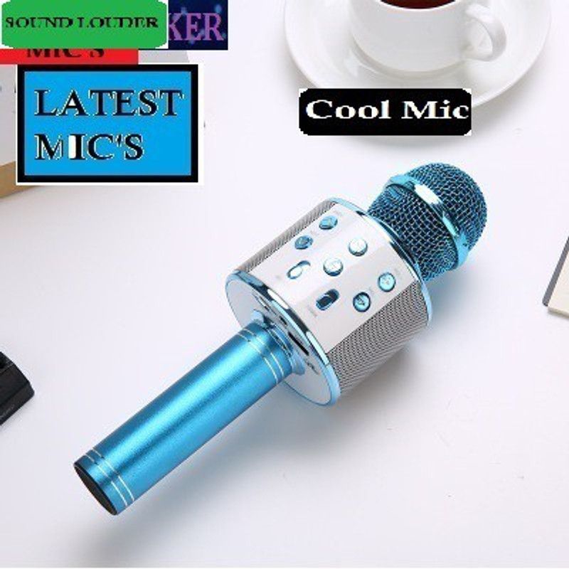 Bashaam S2153 ULTRA WS858WIRLESS Handheld MIC& SPEAKER COLOR MAY VARY (PACK OF 1) Microphone