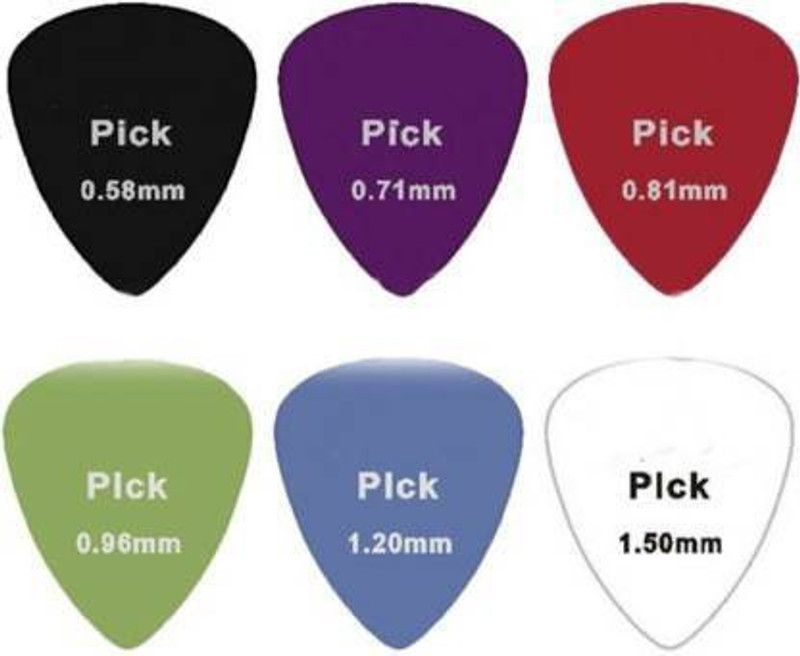 Music Mantra 1414_06_multi Guitar Pick  (Pack of 6)