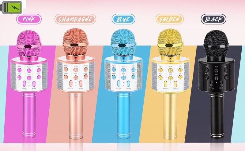 Bashaam R1219 max Wireless Karaoke MicColor may vary (pack of 1) Microphone