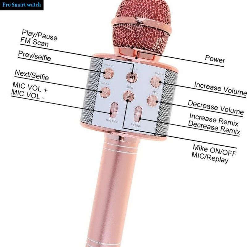 Bashaam J367 LATEST(WS858) BLUETOOTH WIRLESSMic Color may vary (Pack of 1) Microphone