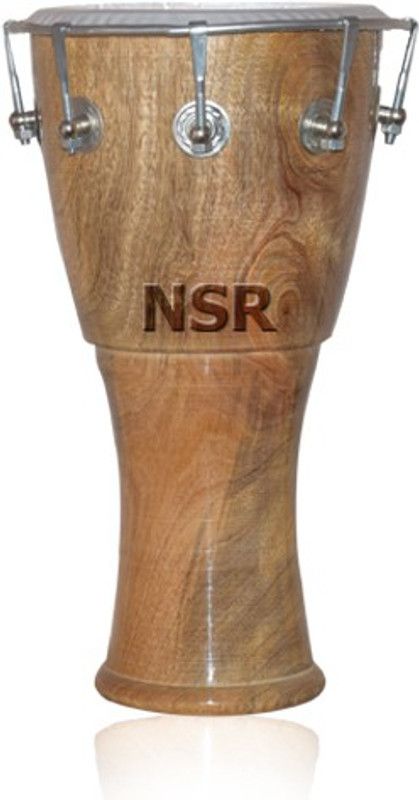NSR Traders NSR DJEMBE 8 INCH CLEAR Nut & Bolts Dholak  (Multicolor)