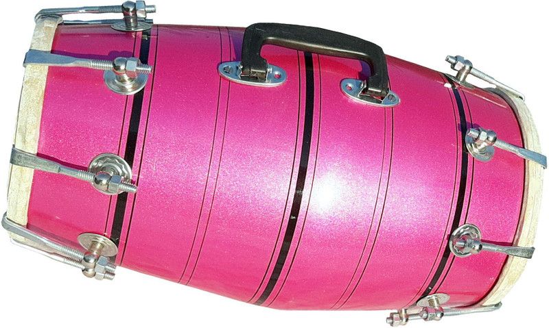 GT manufacturers 623236 Nut & Bolts Dholak  (Pink)