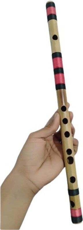 Gold Rush D Sharp Medium Scale Professional Right Hand Flute (Bansuri) 17.5 inch Size Bamboo Flute  (45.5 cm)