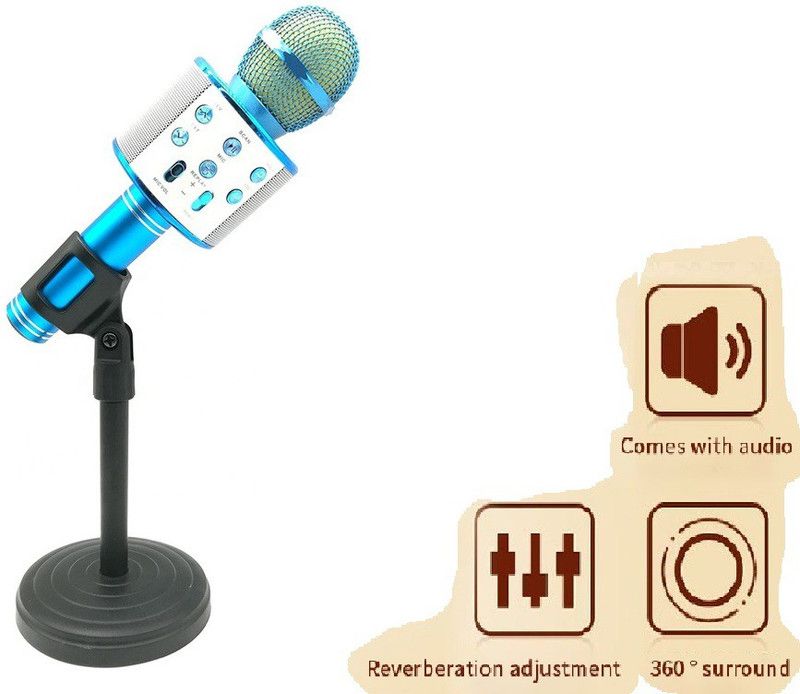 jorugo L32_WS858 Digital Wireless Speaker MicFor Singing Color May vary (Pack of 1) Microphone