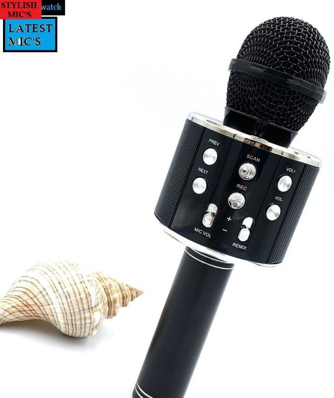 Bashaam S267 PLUS WS858WIRLESS Handheld MIC& SPEAKER COLOR MAY VARY (PACK OF 1) Microphone