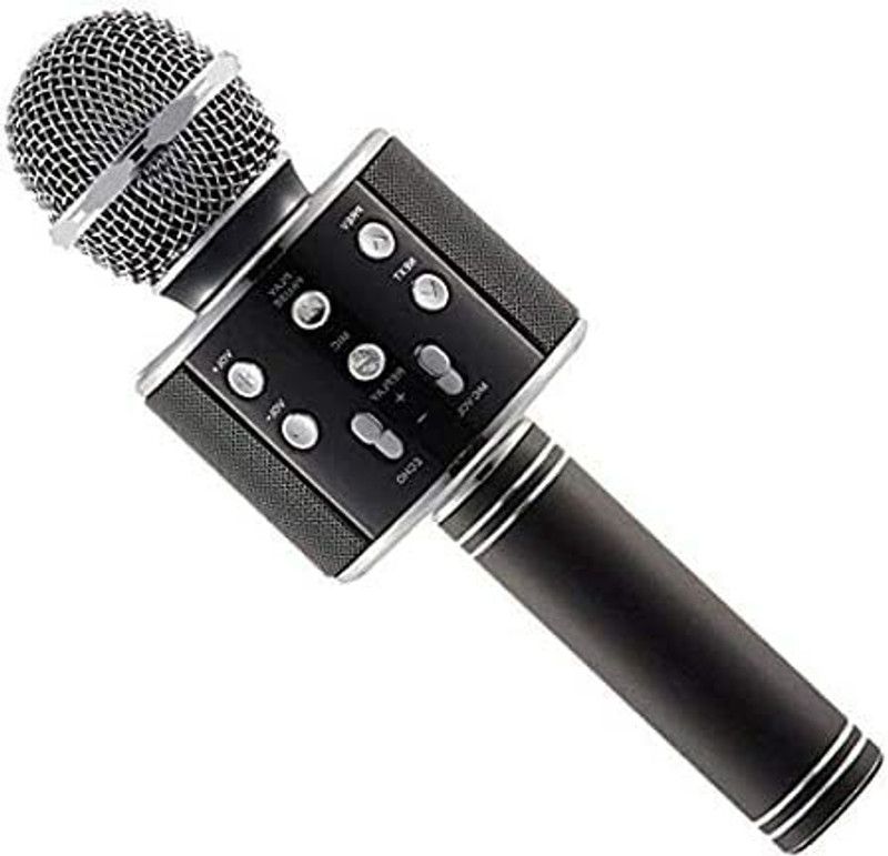 N&M Store WS858 Wireless BT Microphone/Speaker With Led Lights Microphone