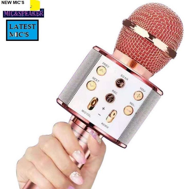 Bashaam S199 LATEST WS858_Wireless Karaoke Mic Handheld(pack of 1) Microphone