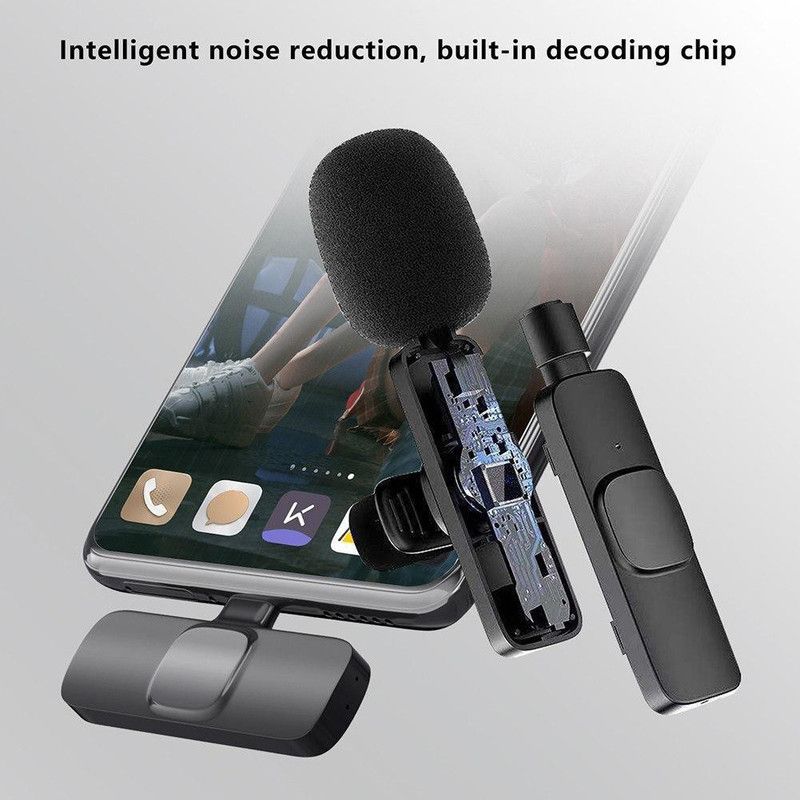 ENMORA K8 Wireless Collar Mic Mini Omnidirectional Lapel Collar R52 Microphone