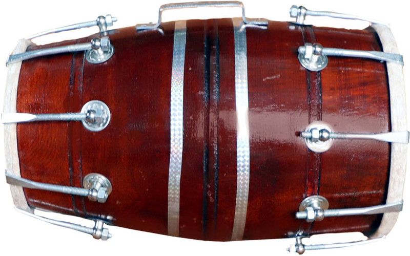 RAM musical BD-TD 7789 Nut & Bolts Dholak  (Brown)