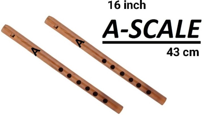 Gold Rush A Scale State (Fipple) Six Holes Beginners Well Tune Bansuri 16 inch Size Bamboo Flute  (43.2 cm)