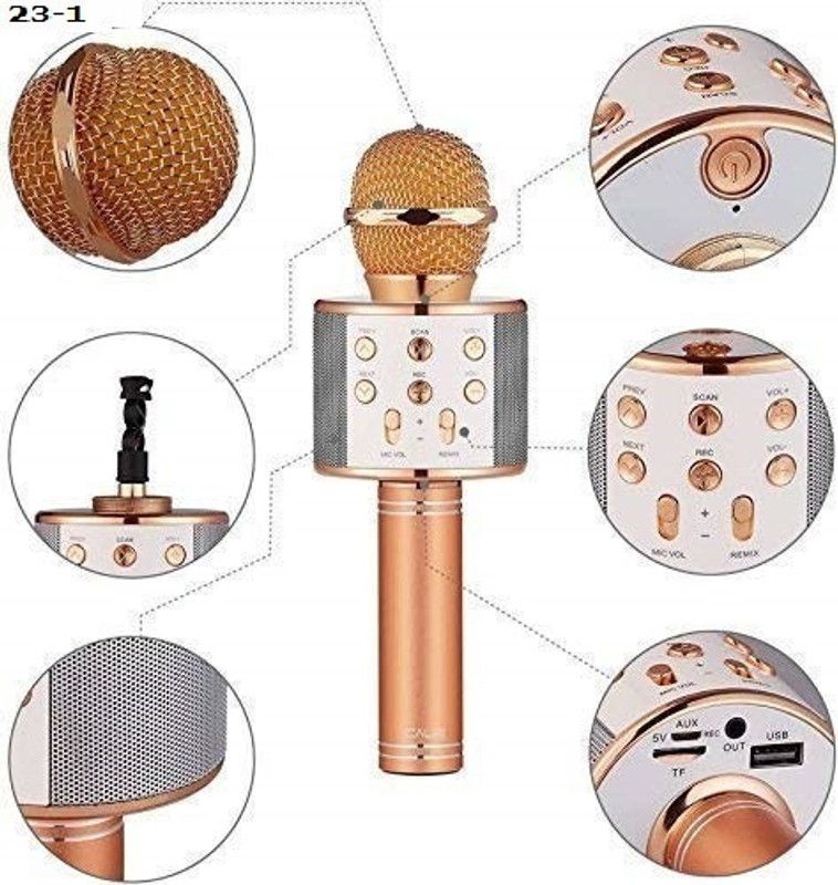 Y2H Enterprises AR381(WS858) PLUS WIRLESS Handheld MIC& SPEAKERCOLOR MAY VARY(PACK OF 1) Microphone