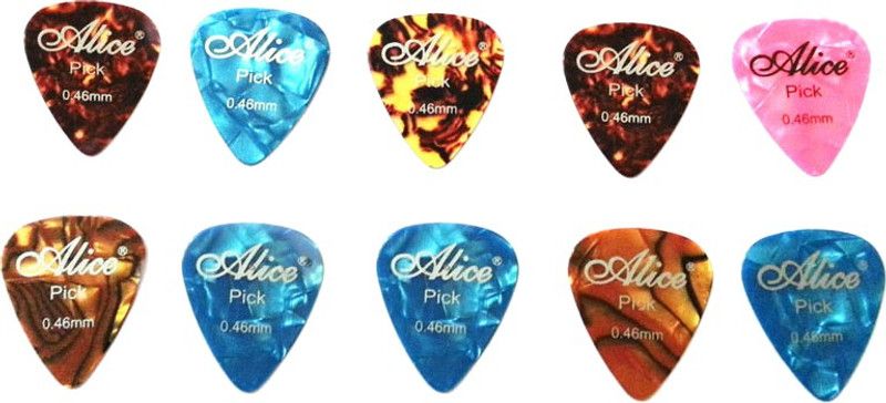 ALICE Alice Plectrums Standard Style Guitar Pick  (Pack of 10)