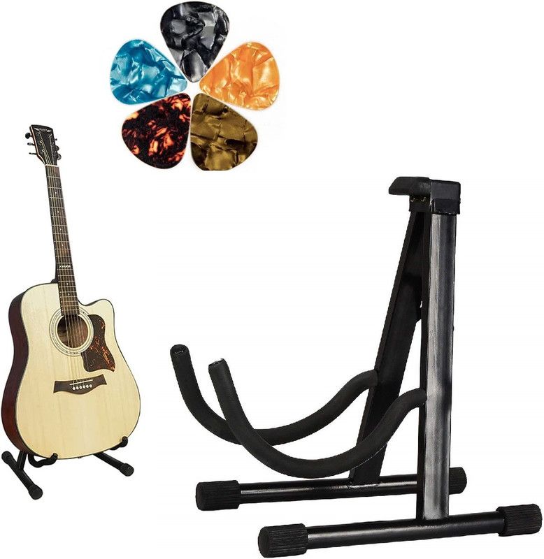 Mocking Bird Guitar Floor Stand for Acoustic Guitar, Soft Arms & Strong Body With Picks A Frame Stand  (Used for: Acoustic Guitar)