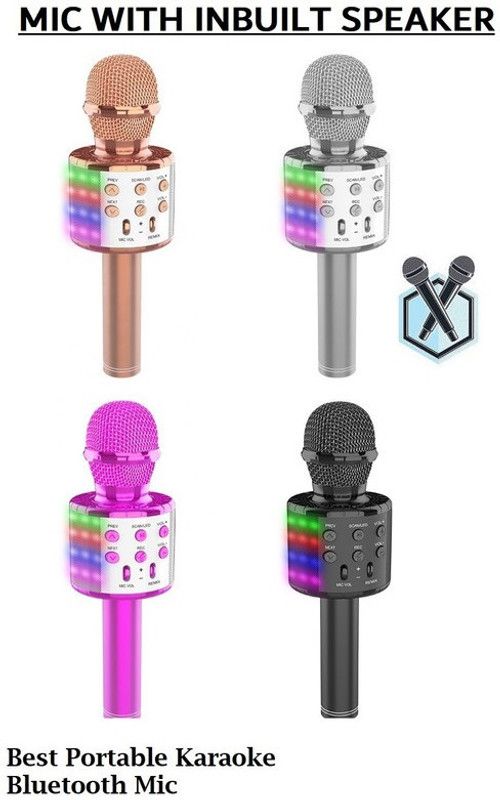 Bashaam AS336 plus Bluetooth Karaoke MicColor may vary (pack of 1) Microphone