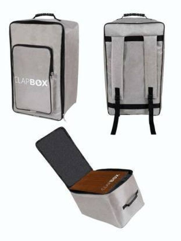 BAKHE HUB Clapbox Cajon Bag with Carry Handle and Shoulder Straps Universal Size (Grey) Drum Bag