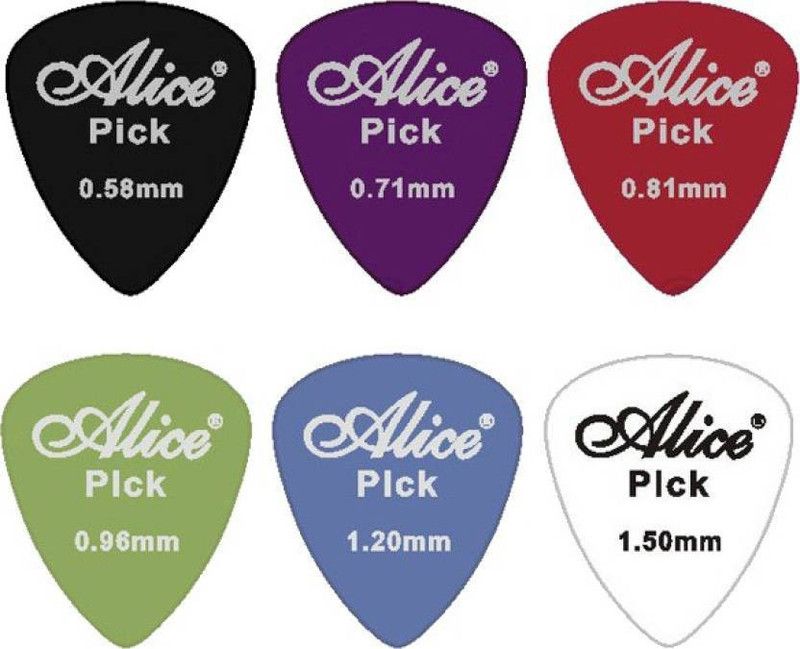 Inditrust Alice Smooth Nylon Guitar Pick (Pack of 6) Guitar Pick  (Pack of 6)