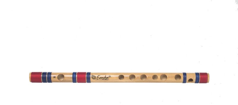 Kanha B scale Natural medium bamboo flute Musical Instrument (Bansuri) Bamboo Flute  (26 cm)