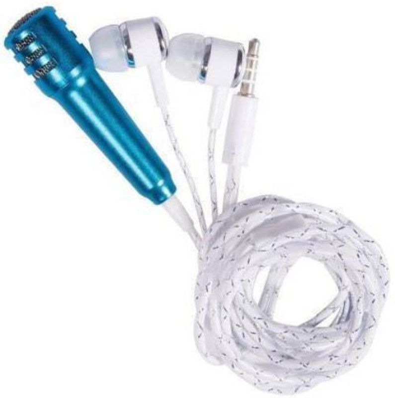 GUGGU EGD_477Y_ Karaoke Singing Microphone Metal Sing Mic for Phone, for Computer, for PC Audio Cable with Stereo Earphone Compatible with all smart & IOS devices Microphone