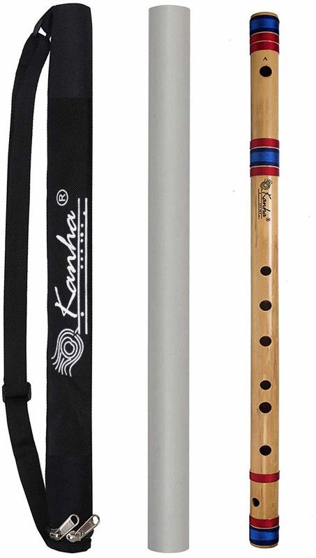 Kanha A Scale Natural Base Bamboo Flute Musical Instrument (Bansuri) Bamboo Flute  (56 cm)
