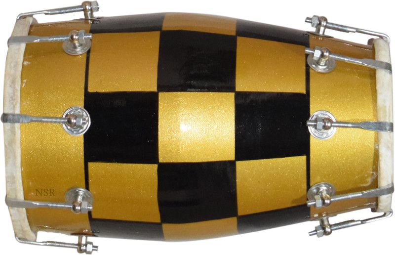 NSR NSR1K023 Nut & Bolts Dholak  (Multicolor)