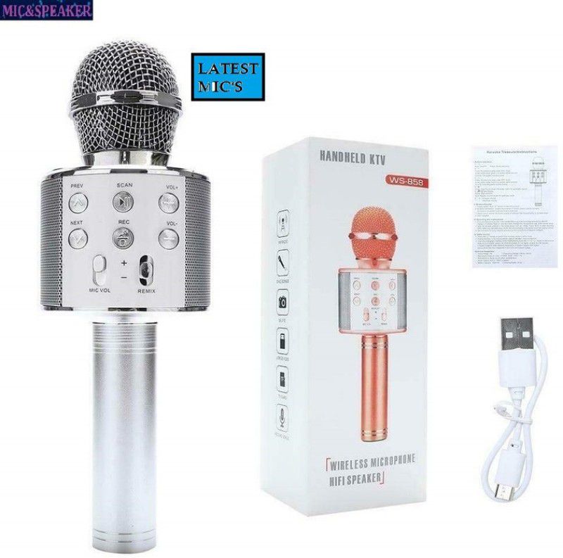 jorugo A85_WS858 LATEST MICROPHONE Wireless MIC COLOR MAY VARY (PACK OF 1) Microphone
