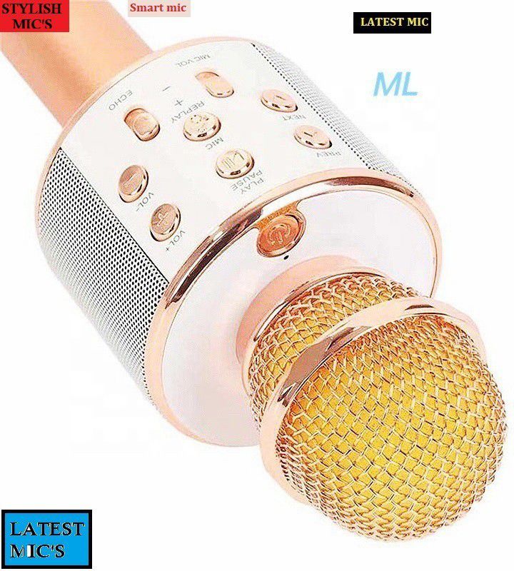 Bashaam S450 ADVANCE WS858MICROPHONE Handheld MIC& SPEAKER COLOR MAY VARY (PACK OF 1) Microphone