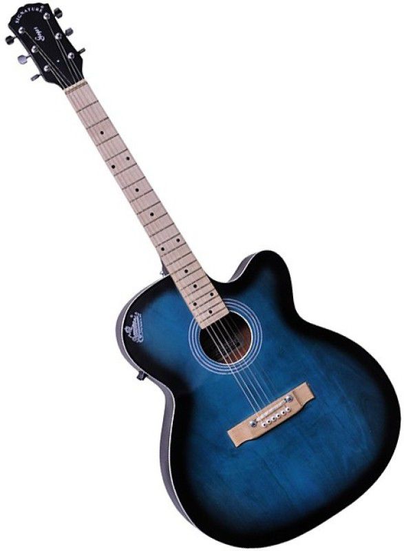 Signature Topaz Blue Acoustic Guitar Rosewood Rosewood  (Multicolor)