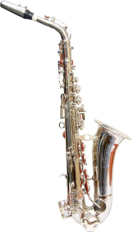 YORBAX Alto Saxophone With Hard Case, Belt, Gloves YOR100 Alto Saxophone  (SILVER, Sax Case Included)