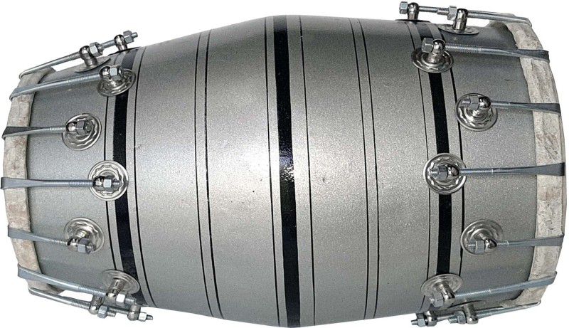 RAM musical SD-FT 3600 Nut & Bolts Dholak  (Silver)