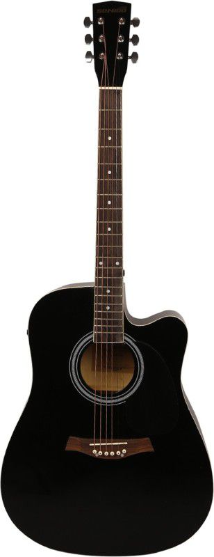 sonido SON-SMEC105-BLK Acoustic Guitar Linden Wood Rosewood Right Hand Orientation  (Black)
