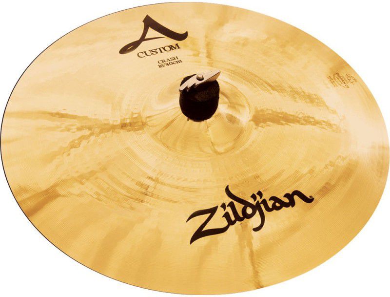 Zildjian A20514 A Custom, 16"/40.6cm Brilliant Crash Cymbal Finger Cymbal
